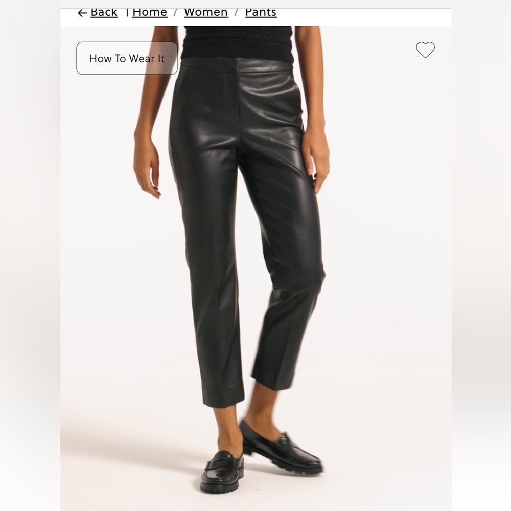 Jcrew Faux Leather Pants